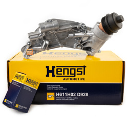 HENGST H611H02D928 | Yağ Soğutucusu Komple Opel Astra H / J / Cruze / Insignia A / Mokka 1.6Xer